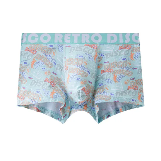 Wholesale Cotton Men′s Print Personality Underwear Skin-Friendly