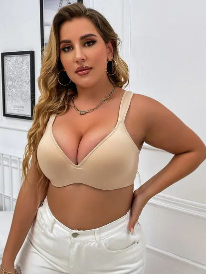 Hot Selling Plus Size Bra with Wide Strap