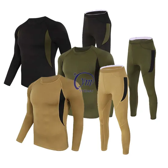 OEM High Quality Custom Logo Winter Long Warm Tactical Thermal Underwear