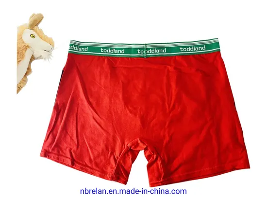 Belt Print Cotton/Spandex Men′s Knit Underpants