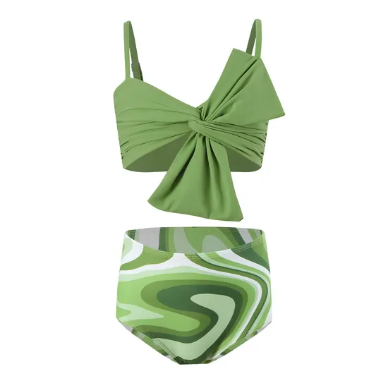 2025 New Children′s Swimsuit Girls′ Split Swimsuit Pool Beach Swimming