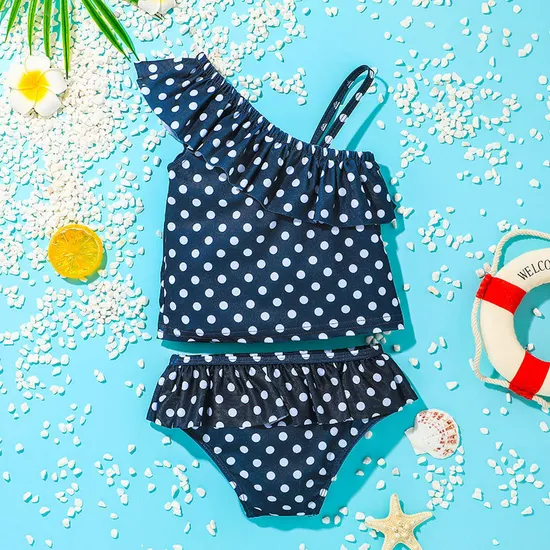 Hot Sale Little Girls Swimwear Western Style Two Pieces Set Children Clothing Girls Bathing Suit Girl Bikini Beachwear Swimwear