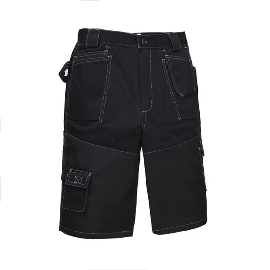 Man Casual Worker Resistant Plus Size Multi Pocket Short Pants