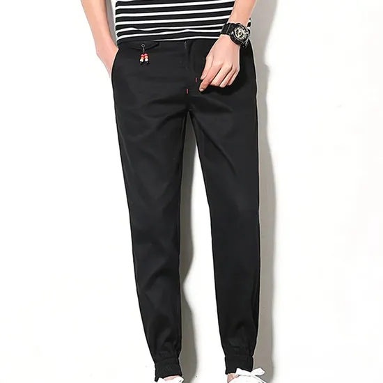 Men′s Joggers Pants Pure Cotton Casual Loose Cargo Pants