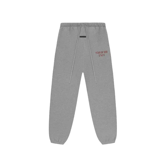Fear of God Essential 1977 Series High-Quality Legged Pants with Logo Print
