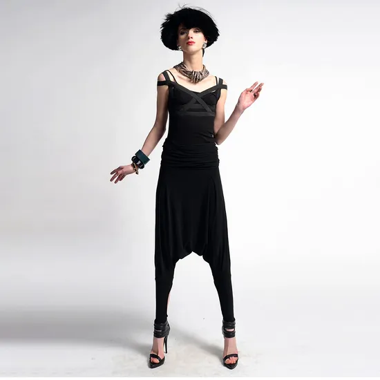 Fashion Summer Special Designs Women Cropped Harem Solid Pant
