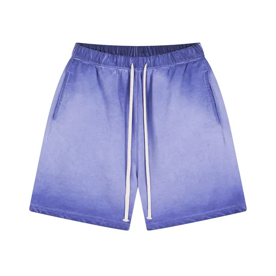 Men′s Retro MID-Length Shorts - Summer Dopamine Wash with Wax-Dye Whitening