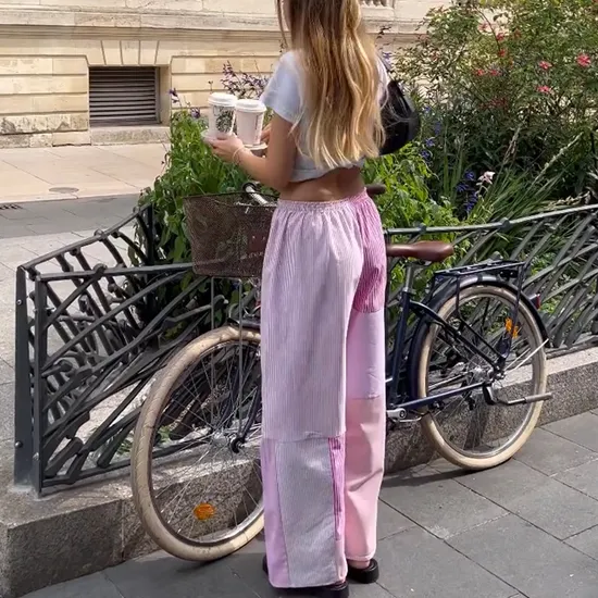 Women′s Clothing Quick-Drying Overalls for Women Early Spring Thin High-Waisted Wide-Leg Pants Loose Sun Protection Casual Y2K