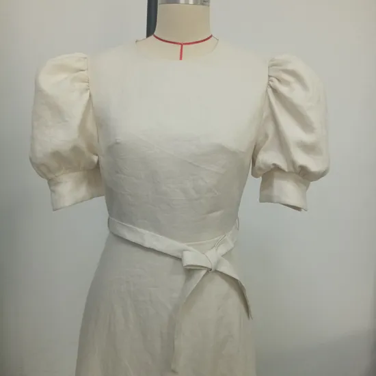 2025 Crew-Neck Short-Sleeved All-in-One Long Dress