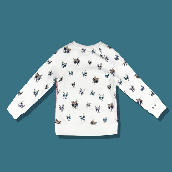 Simple Contract Color Children Fashion Top Kids Wear Clothes