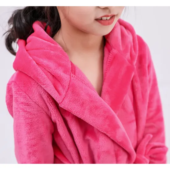 Soft and Cozy Children&prime;s Bathrobe for a Relaxing SPA Day