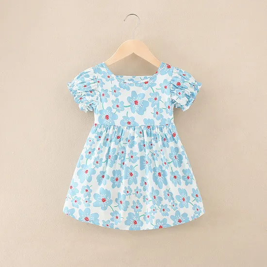 Wholesale Textile Milk Silk Birthday Dress Baby Girl Dress, Clothes