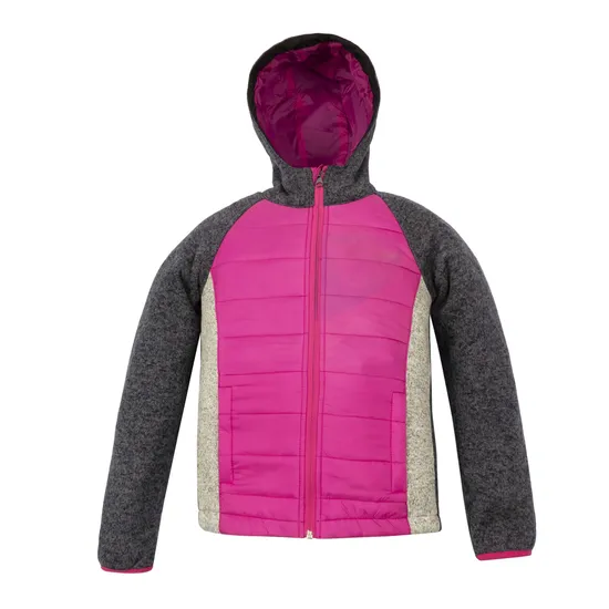 Hot Selling Outdoor Kids knitted Child Jacket Zipper Open Cotton Padding Fashion Hoody Outwear