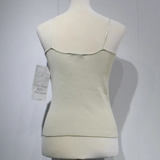 Spring/Summer Knit Shirt Vest with Bottom Strap for Girls and Woman