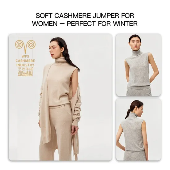 Custom Autumn Winter Oversize Two Piece Knitted Wool Cashmere Sweater 2 Set Cardigan for Women