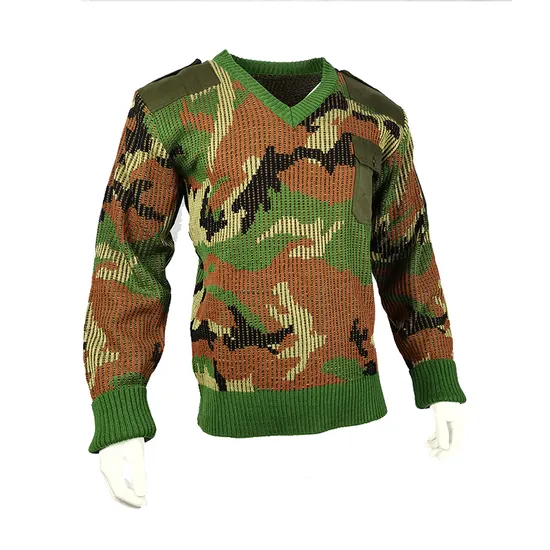 Yuemai Hot Sale Men′s Camouflage Wool Tactical Comfortable Warm Sweater