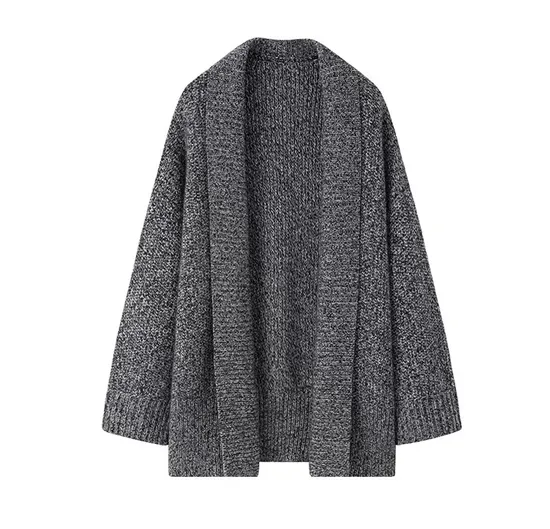 Women′s Pure Cashmere Cardigans, Loose - Fitting V - Neck Fashion Knitted Sweaters for Autumn