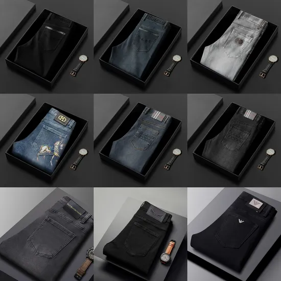 Classic Business Blue Slim Jeans for Modern Men′s Wardrobe Essentials