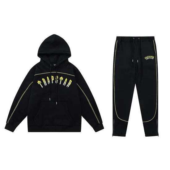 Trapstar for Men Hoodie Sets Luxury High Quality Unisex Sweatsuit Heavy Weight Sweatsuit Set Men Hoodie Fleeces