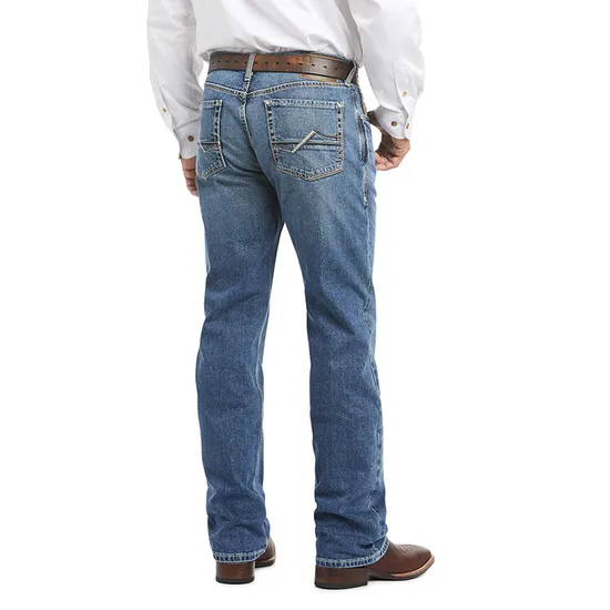Washed Soft Denim Slight Elasticity Mens Slim Fit Jeans