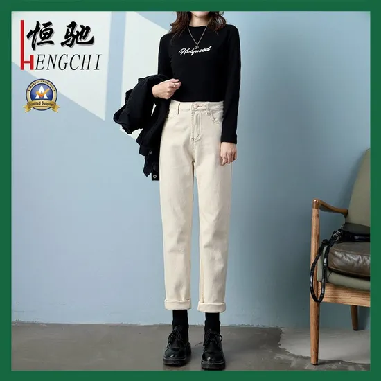 Wholesale High Quality Jeans Stylish Straight Pant Denim Women Jeans