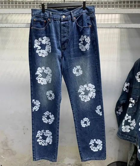 Wholesale Luxury Fashion Men Jeans Clothes Designer Good Quality Casual Women Denim Pants