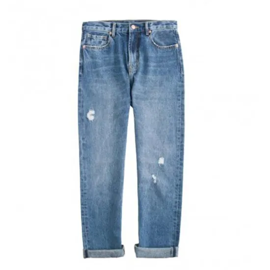 Fama Factory Fashionable Women′s Jeans Spandex Regular Fit Denim Pant