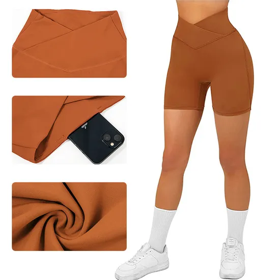 Wholesale Gym Shorts Running Workout Shorts Custom Women Sports Scrunch Butt Shorts for Women