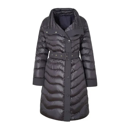 Ladies′ Down Jacket, Customized Long Jacket, Puffer Coat, Coat with Belt, Hight End Quality Down Jacket for Winter