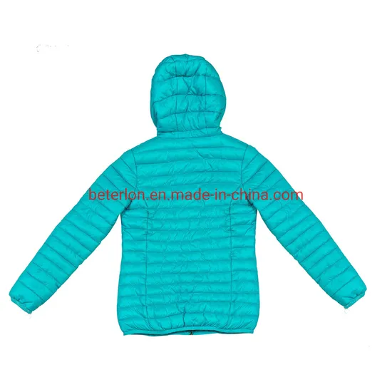 Women′s Winter Light Weight Hood Duck Down Jacket