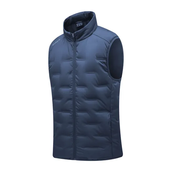 Custom Winter Down Vest Thicken Cotton Warm Bubble Coats Padded Puffer Sports Down Vest for Men
