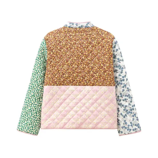 Winter New Women′s Clothing Fashion Versatile Casual Style Positioning Spliced Cotton Jacket