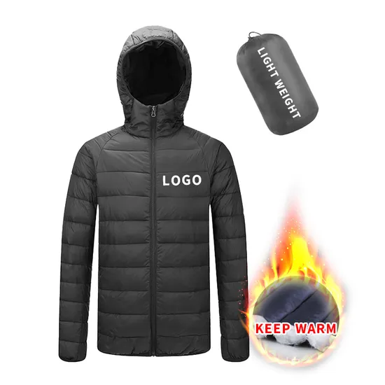 High Quality Outdoor Light Warm Bubble Puff Duck Feather Custom Logo Plus Size Men′s Coats Down Jacket Winter Puffer Jacket Men