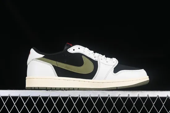 Travis Scott X Air Jordan 1 Low Og Olive Green