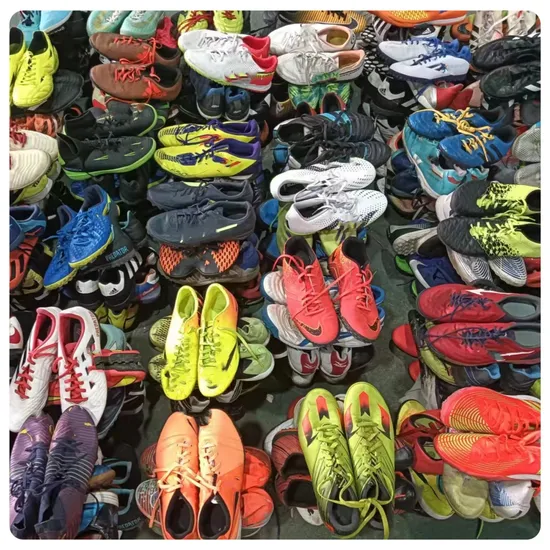 Factory Cheap Soccer Boots Price Used Men′s Soccer Shoes Second Hand Shoes Clean Mix Soccer Used Bale Shoes Branded