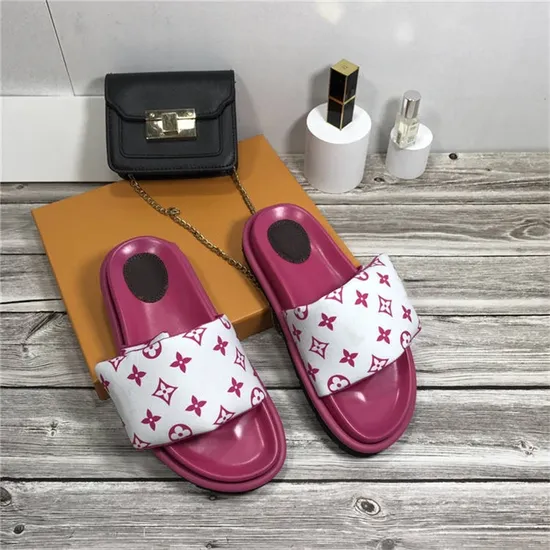 Luxury Women Shoes Flat Sandals Shoe Top Quality Designer Slipper Slides Women Ladies Brands Logo Slippers Slides for Women