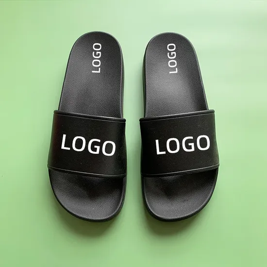 2024 Factory Price High Quality Wholesale Custom Slides Slippers with Logo for Ladies Indoor Outdoor Women′s PVC Shoes