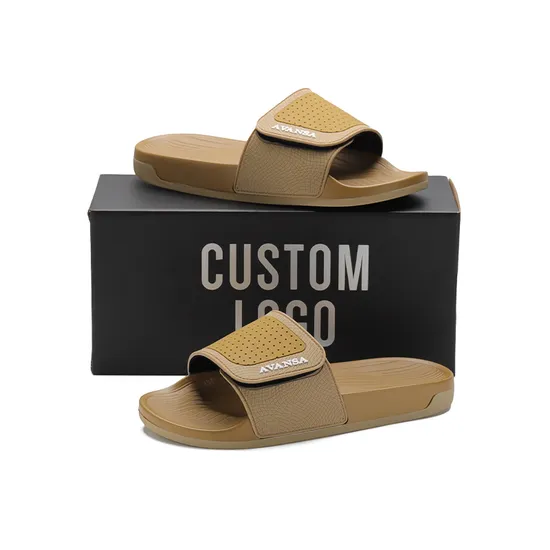 Henghao Custom Slides Multi-Colored Soft Sports Slippers for Men