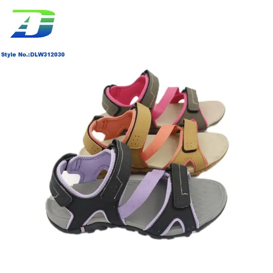 Women′s Lightweight Sandal New Summer PU and Webbing Upper Beach Sports Outdoor Shoes