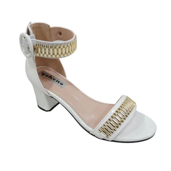 OEM High Quality Fashion Summer Chunky Square Head Strap Design Sexy Slipper Sandals