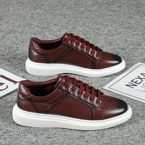 Customized New Designed Fashionable Casual Shoes Men′s Fresh Running Sneakerszapato De Cuero