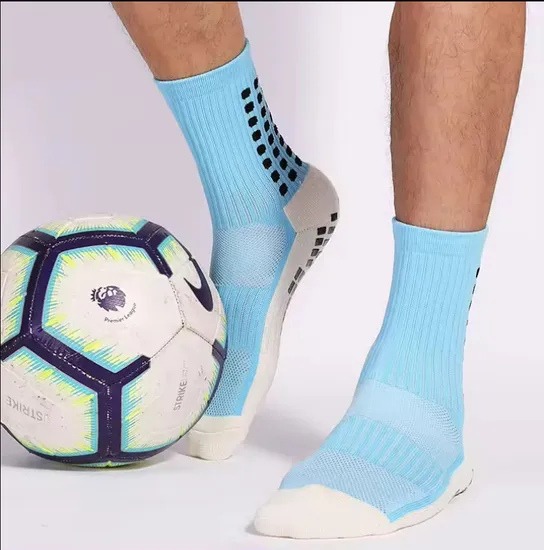 High Quality Custom Logo Socks Anti Slip Design for Soccer Players Socks