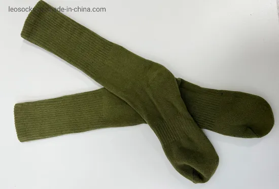 China Socks Factory Knee High Cotton Men Military Army STYLE Socks