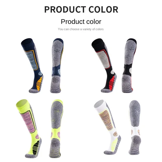 Customized Winter Padded Towel Foot Hiking Socks Adult Single and Double Board Outdoor Ski Socks