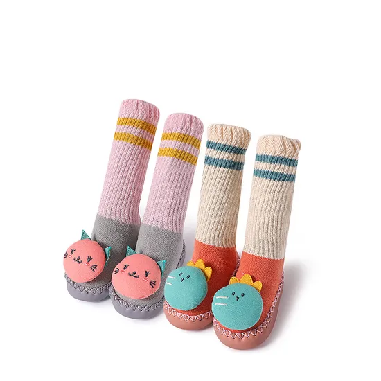 Unisex Baby Children Kids Wholesale Custom Bci Cotton Moccasins Socks