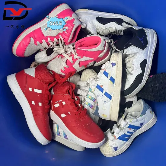 S7-2 Used Children′s Brand Shoes High Quality Fashion Second Hand Kids Shoes