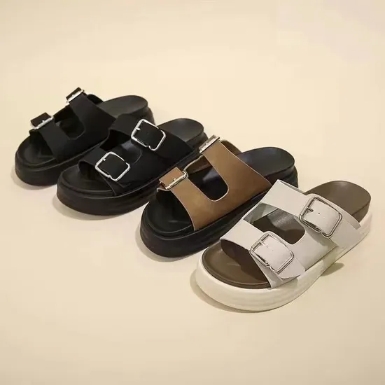 Wholesale Replicas Women-S-Shoes Youth Ladies Fashion Leather Beach Slippers