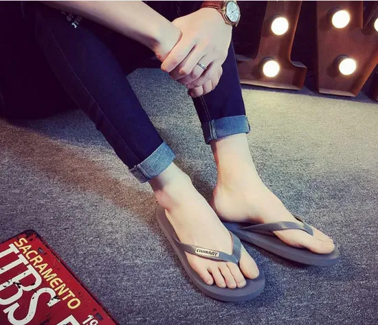 PVC Beach Fashion Slippers Non-Slip