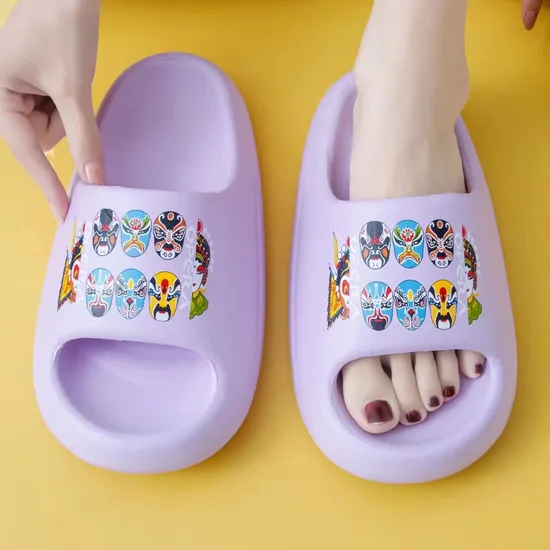 Environmental EVA Material Women Shoes Peking Opera Upper