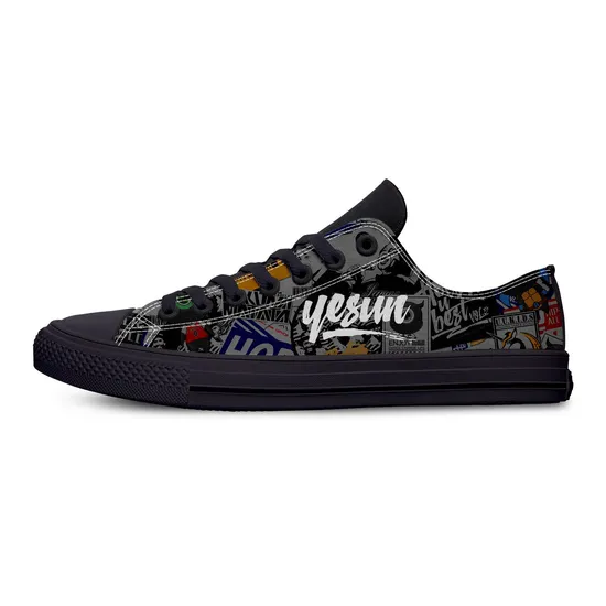 Unisex Cool Dropshipping Factory Casual Shoes Sublimation Printed Flexible Breathable Custom Shoes